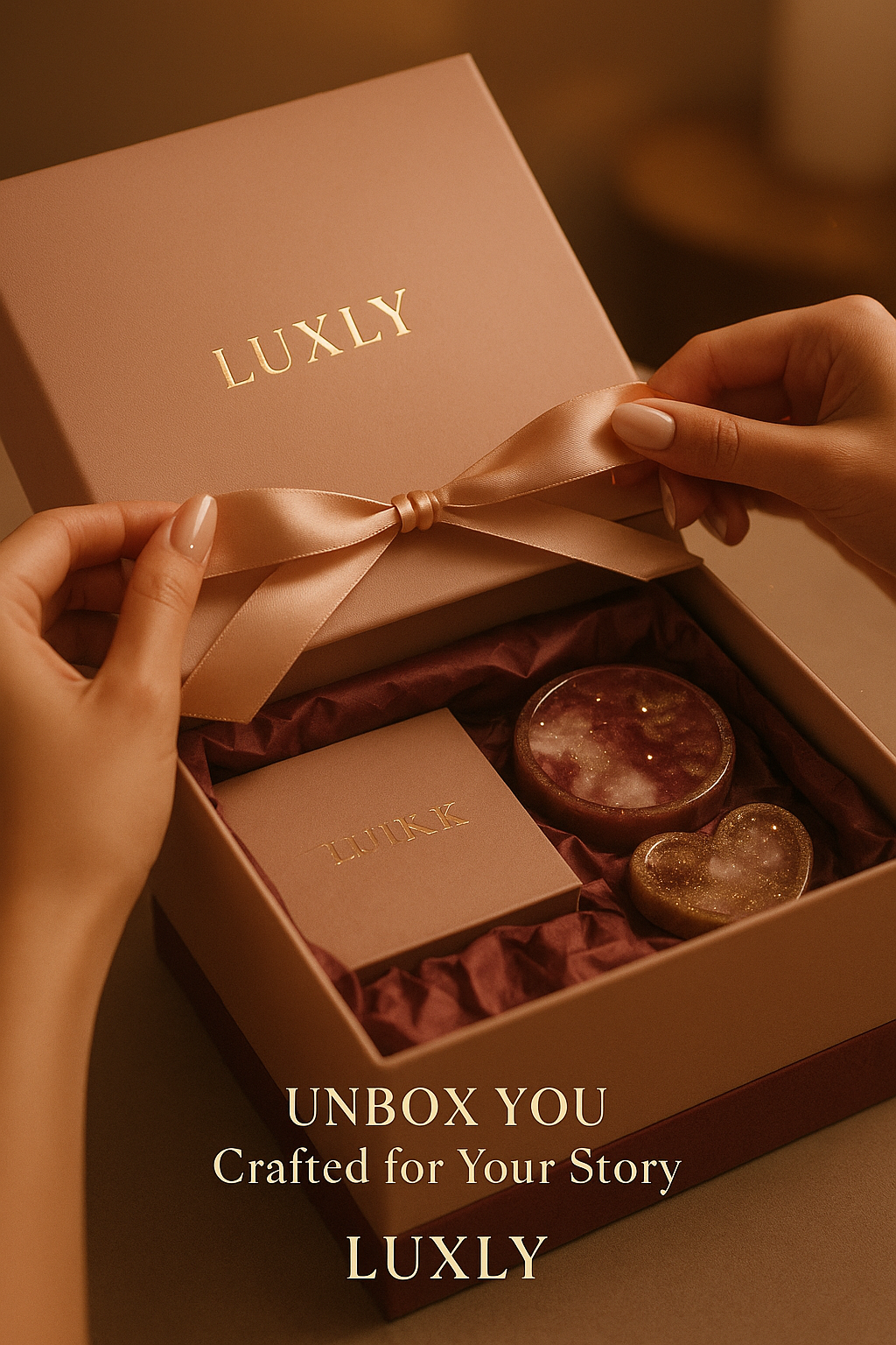 Pour Some Love – Personalised Gift Box with Voice Message, Resin Keepsake & Custom Touches | Luxly India