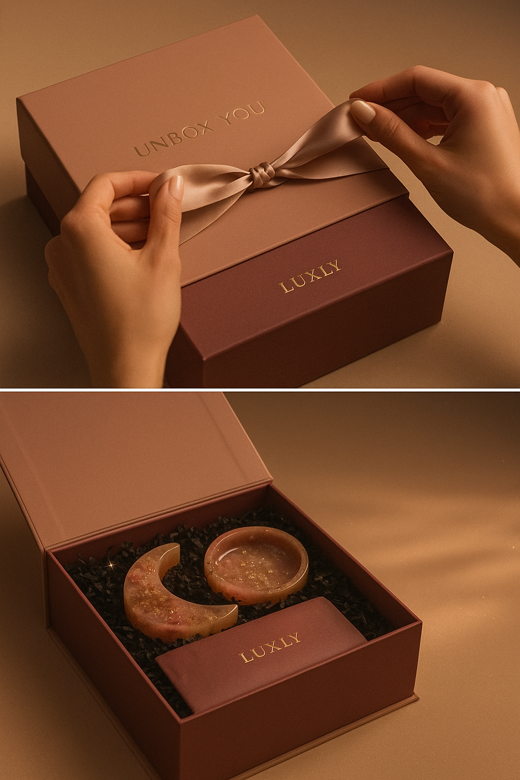 Pour Some Love – Personalised Gift Box with Voice Message, Resin Keepsake & Custom Touches | Luxly India
